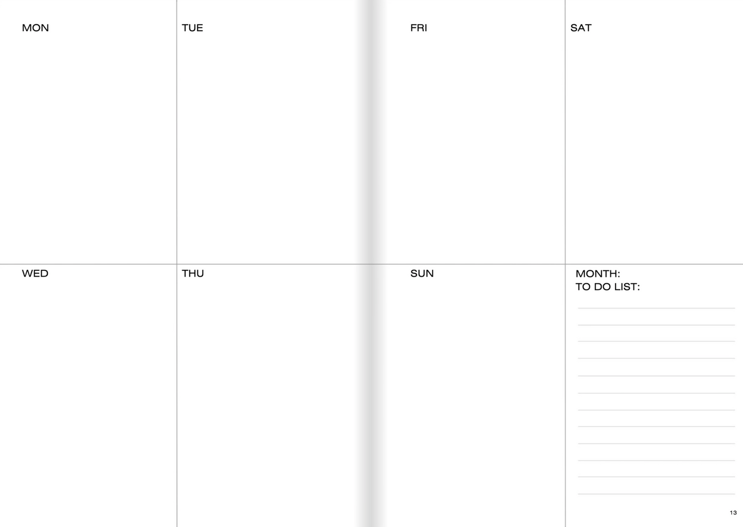 DOER PRODUCTIVITY MANIFESTATION PLANNER