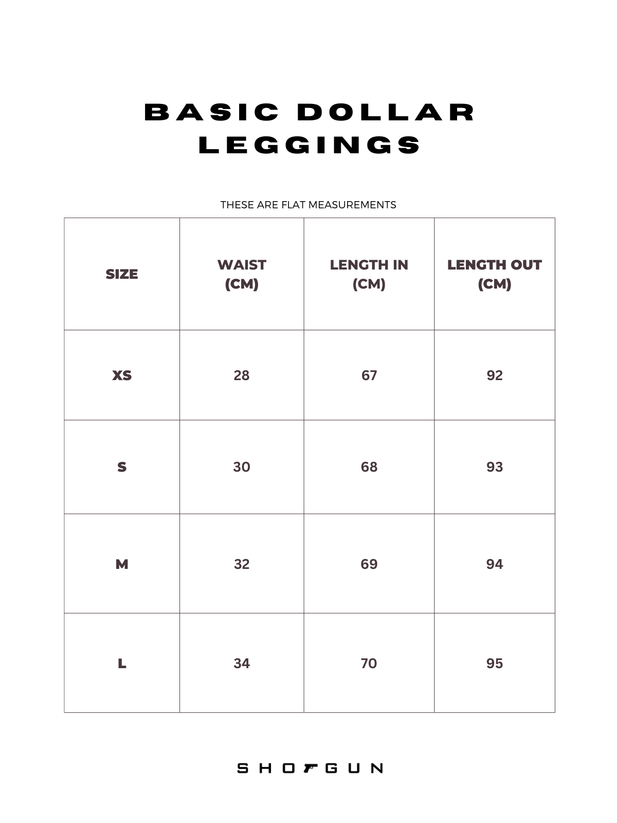 SHOTGUN DOLLAR LEGGINGS