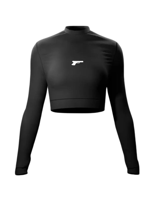 BASIC BLACK LONGSLEEVE COVERED BACK