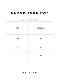 BLACK TUBE TOP